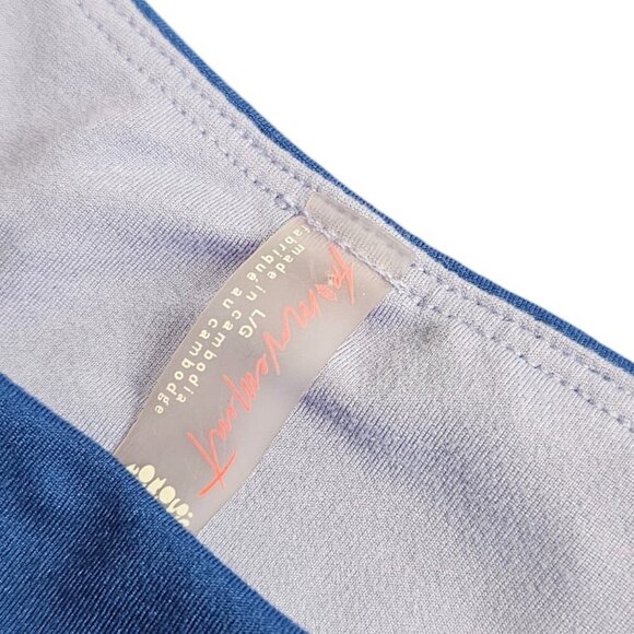 Free People Movement Cut Out Front Cropped Ruched Sports Top, Purple Size Large - Picture 6 of 7